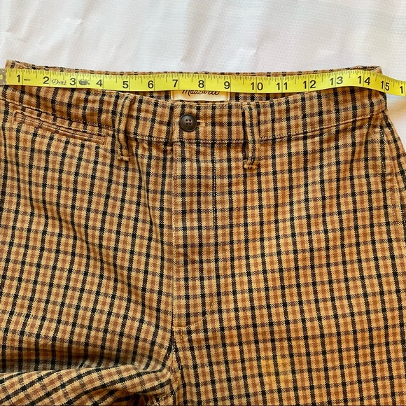 Madewell Plaid Slim Emmet Wide Leg Crop Pants Size 28 - Picture 10 of 15